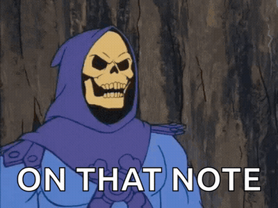 Skeleton Cartoon With Note GIF