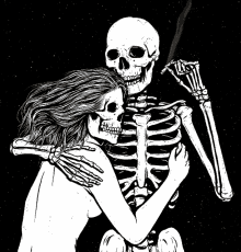 Skeleton Chill Couple