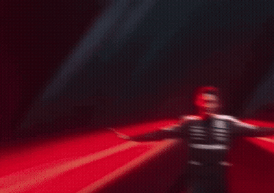 Skeleton Costume Dancing Dark Room Red Lights GIF