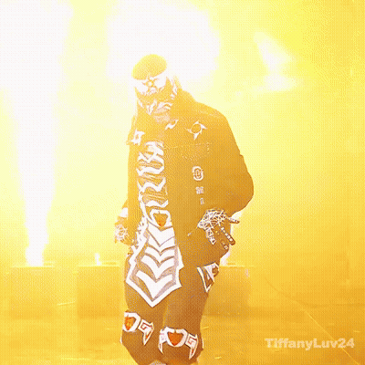 Skeleton Costume Man Walking On Yellow With Tiffanyluv24 GIF
