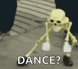 Skeleton Dance Challenge  GIF