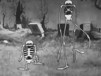 Skeleton Dance Graveyard Cemetery GIF