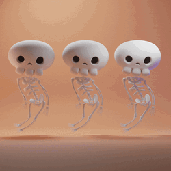 Skeleton Dance Silly Skeleton  GIF