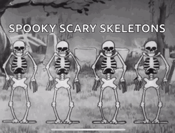 Skeleton Dance Spooky Scary Skeletons GIF