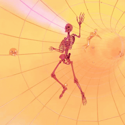 Skeleton Dancing In Dry Heat GIF