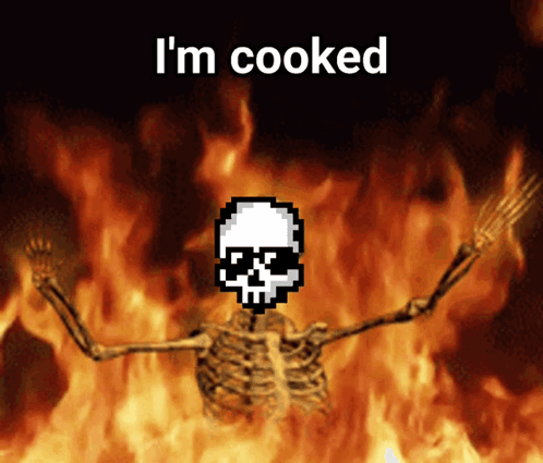 Skeleton Facing Flames Meeeeeeeee!!! GIF