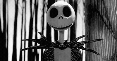 Skeleton From Nightmare Before Christmas In Forest GIF