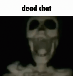 Skeleton Hanging Dead Chat Meme GIF