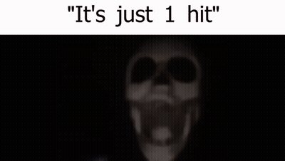 Skeleton Hanging From Rope It S Just 1 Hit GIF
