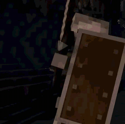 Skeleton Holding Shield And Sword GIF