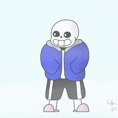 Skeleton In Blue Jacket And Shorts Sleeping GIF