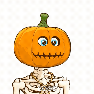 Skeleton In Mask And Sunglasses Next To Dog Happy Halloween GIF