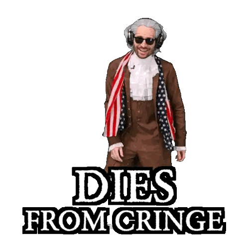 Skeleton In Suit Dies From Cringe Sticker