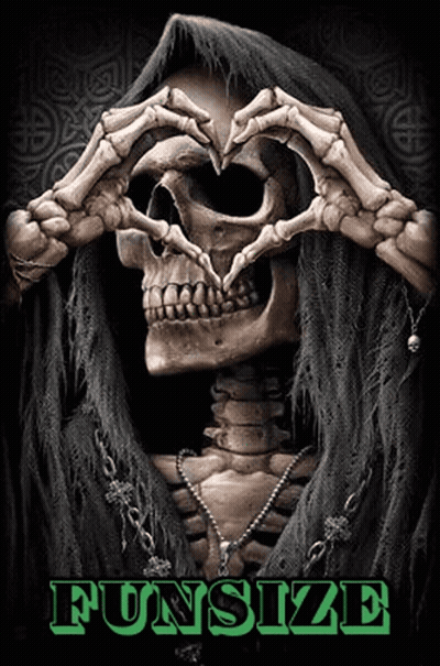 Skeleton Making Heart Shape Funsize GIF