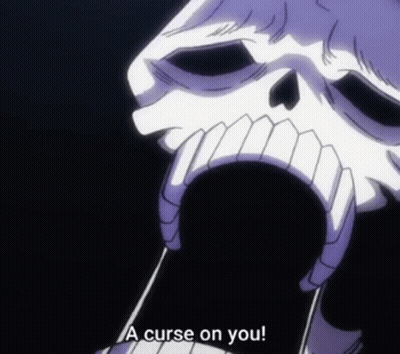 Skeleton Open Mouth A Curse On You GIF