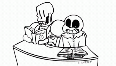 Skeleton Reading Puzzles Book GIF