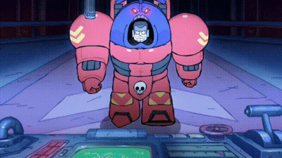 Skeleton Robot With Green Bottle In Mouth GIF