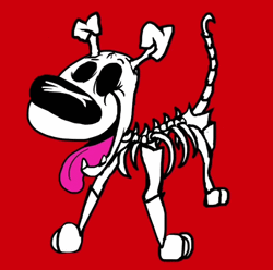 Skeleton Running Xray Radiation  GIF