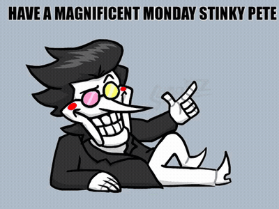 Skeleton Saying Have A Magnificent Monday Stinky Pete GIF