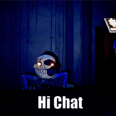 Skeleton Saying Hi Chat