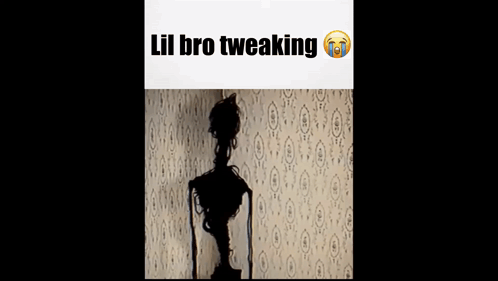 Skeleton Saying Lil Bro Tweaking GIF