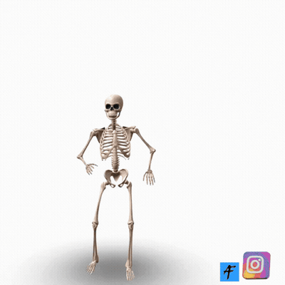 Skeleton Saying No Homework GIF
