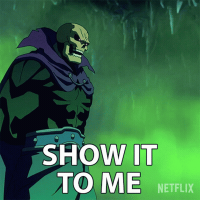 Skeleton Saying Show It To Me Netflix GIF