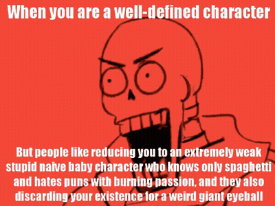 Skeleton Saying When You Are A Well-Defined Character GIF