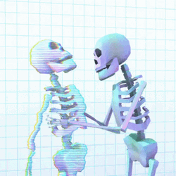 Skeleton Shaking Glitching Skeleton