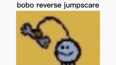 Skeleton Smiley Face With Bone Hanging From Head GIF
