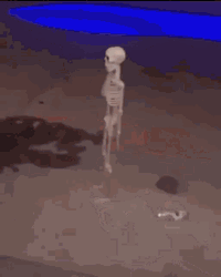 Skeleton Standing Still