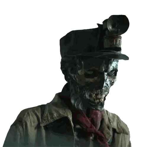 Skeleton Statue With T Letter Sticker