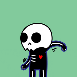 Skeleton Strut Dance Meme GIF