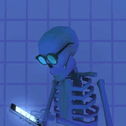 Skeleton Swiping Phone