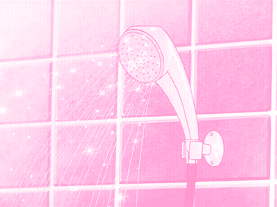 Skeleton Taking Shower With Pepsi GIF