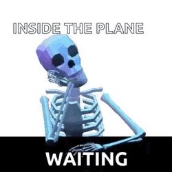 Skeleton Waiting The Delay GIF