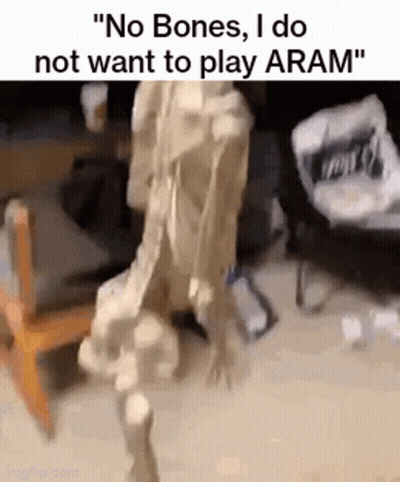Skeleton Walking No Bones I Do Not Want To Play Aram GIF