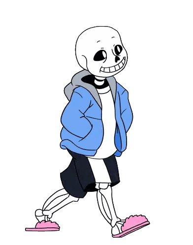 Skeleton Wearing Blue Jacket Sticker
