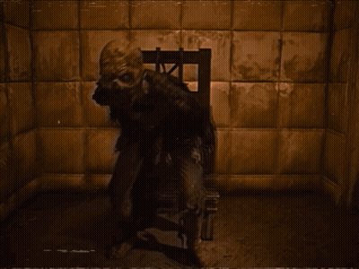 Skeleton With Glowing Head Close Up GIF