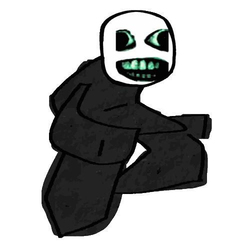 Skeleton With Green Face Sticker