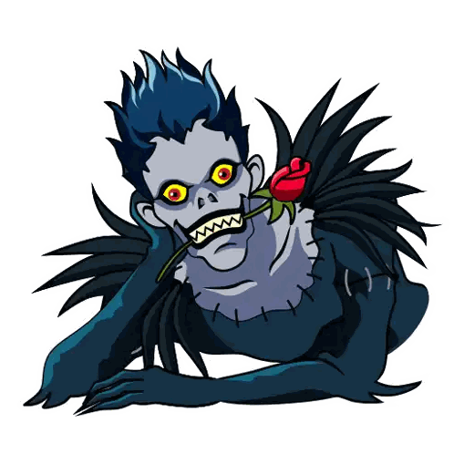 Skeleton With Heart Eyes Holding Rose Sticker