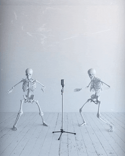 Skeletons Happy Dance Meme GIF
