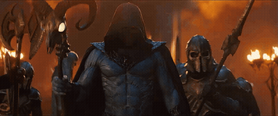Skeletons Holding Swords And Shields GIF