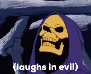Skeletor Laughs In Evil Laughing Myah Myaah Dasmemeistgut GIF