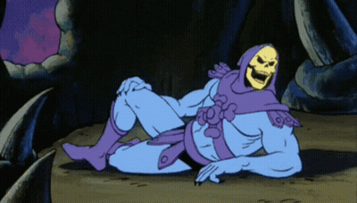 Skeletor Lying On Ground GIF