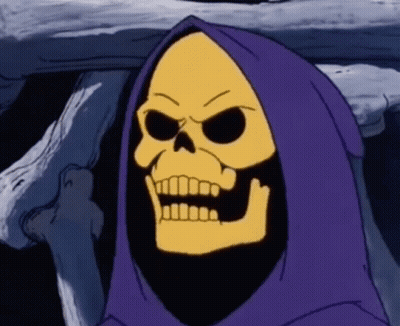Skeletor Waking Up And Choosing Evil GIF