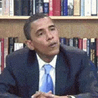Skeptical Barrack Obama Contemplating GIF