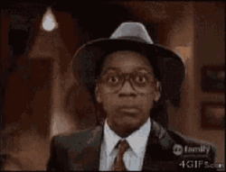Skeptical Jaleel White Staredown GIF