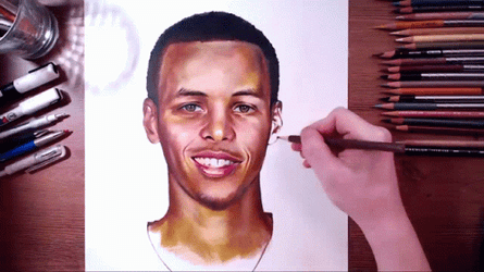 Sketch Animated Steph Curry GIF