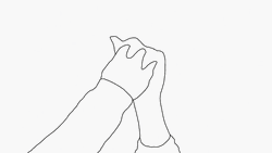Sketch Couple Holding Hands GIF